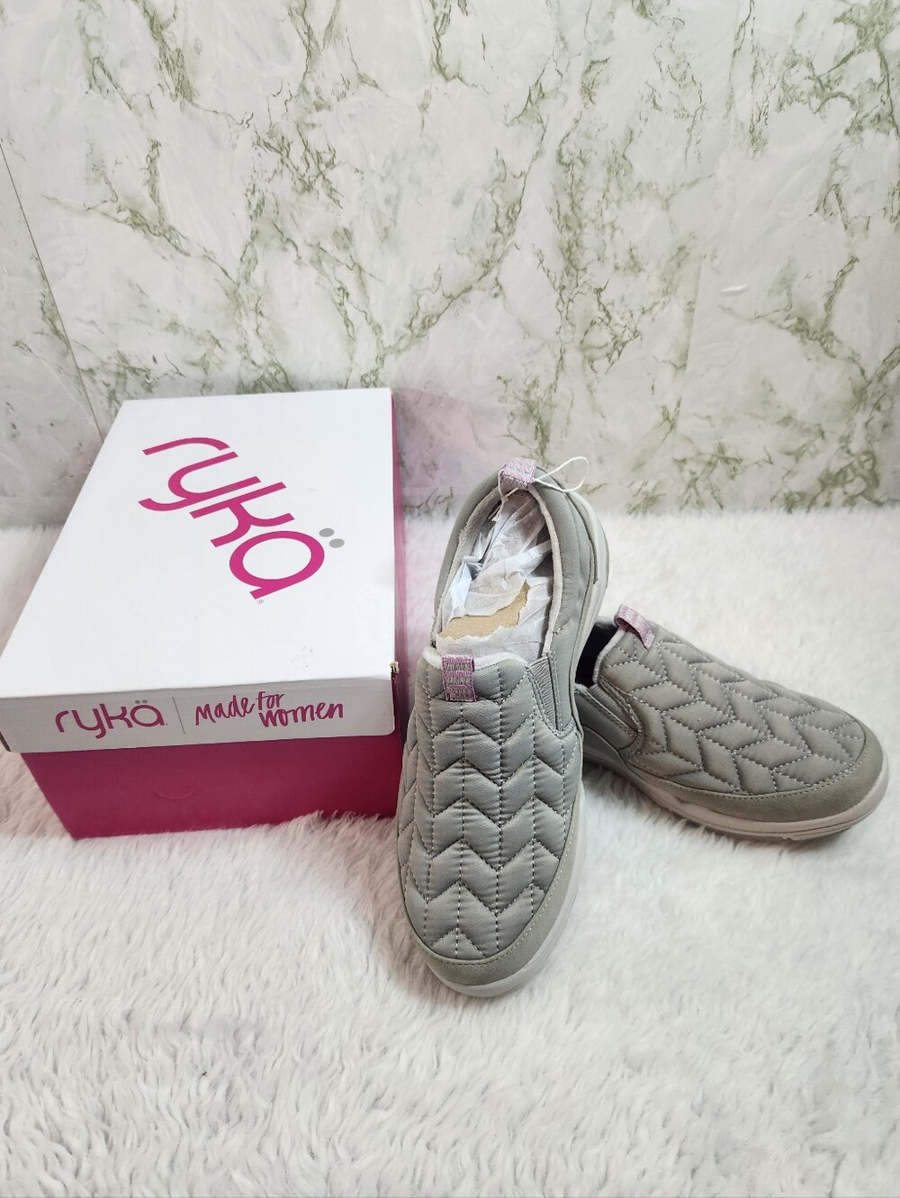 RYKA PALOMA Water-Repellent Quilted Slip-Ons